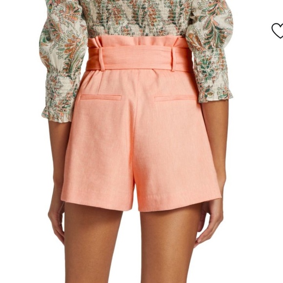 NWT VERONICA BEARD Ashford Belted Paperbag Shorts - Picture 2 of 9
